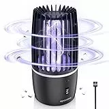 Lampada Antizanzara, 2 in 1 Lampada Antizanzara Elettrica con Luce UV, Effettiva Antizanzare Elettrico per Giardino Domestico Cucina Interna ed Esterna, Campeggio, Mosche, Falene, Insetti Zanzare