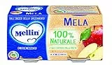Mellin Omogeneizzato di Frutta Mela 100% Naturale – 24 Vasetti da 100 gr