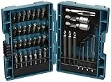 Makita B-57015 - Set di punte per cacciavite, 38 pezzi, con attacco a dado e custodia resistente