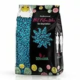 Dermawax Cera Brasiliana Professionale Cera Brasiliana perle per ceretta depilatoria senza strisce, Ceretta indolore per uomo e donna, a bassa temperatura 500 g Azulene