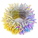 Hezbjiti 300 LED Catena Luminosa Stringa di Luci, 30m Led Catena Luce Bianco Caldo & Multicolore 2 in 1,9 Modes Tenda di Luci per Finestra Porta Patio Giardino Casa Feste Natale Halloween Matrimonio