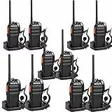 Retevis RT24 Walkie Talkie, PMR446 Licenza-Libero 16 Canali CTCSS/DCS, Walkie Talkie Professionali, Ricetrasmittenti con Auricolare, per Ristoranti, Scuole, Supermercati, Hotel ecc. (Nero,5 Coppia)