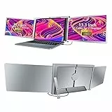 docooler Monitor Portatile Triplo per Laptop 13.3' Full HD 1080p IPS,1 Cavo per 3 Monitor,Compatibile con 13.3''-17.3'' Mac Windows Android