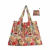 Borsa per la Spesa Portatile, 58 x 68 cm,Grande Borsa Della Spesa Pieghevole Riutilizzabile,Borsa per la Spesa Alimentari Borsa Impermeabile Shopping Bag,Perfetto per Shopping,Viaggi,Picnic,Spiaggia