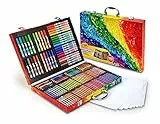 CRAYOLA Valigetta Colori Arcobaleno - Kit Creativo con 140 Pezzi Assortiti, Pennarelli, Matite Colorate e Pastelli a cera,Età Consigliata: 5-10 Anni