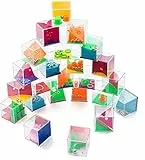 Mini Giochi di Puzzle, Comius Sharp 24 Pcs Mini Puzzle con Livelli Assortiti, Rompicapo Puzzle Gioco di Abilità, Mini Puzzle Palline, Labirinto Cubo 3D Adatto per Adulti e Bambini