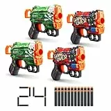 XSHOT- X-Shot Skins Menace Schiuma Dardo Blaster (4 Pacchetto, 24 Freccette), Colore 4 Pack, 36550A