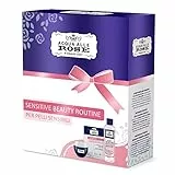 Acqua alle Rose, Kit Routine Viso Sensitive con Estratto di Rosa, Set di Bellezza Per Pelli Sensibili, Contiene Acqua Micellare da 200 ml, Crema Idratante da 50 ml e Maschera in Tessuto