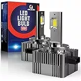AOLEAD D1S LED Lampadine per Auto, 35W 10000LM 6000K Bianca FARO Quadrato Lampada, Sostituzione dello D1S Xenon Lampadine, DC 12V