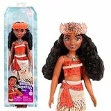 Disney Princess - Vaiana bambola con capi e accessori scintillanti ispirati al film, giocattolo per bambini, 3+ Anni, HPG68