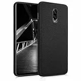 kwmobile Cover compatibile con OnePlus 6T - Back Case rigida con inserto in nylon - Custodia protettiva