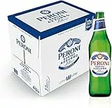 Peroni Nastro Azzurro con Mais Nostrano, Cassa Birra con 12 Bottiglie di Birra da 62 cl, Birra Premium Lager a Bassa Fermentazione, Gusto Rinfrescante e Rigenerante, Gradazione Alcolica 5% Vol