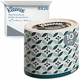 Kleenex Collection Scatole ovali di fazzoletti 8826, 3 veli, Morbidi e resistenti, 10 scatole da 64 fogli (totale 640 fogli), Bianco