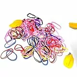 200PCs Multi-colore Gomma-Elastici Capelli Primavera per Ragazze Donne Trucco Acconciatura Vario…