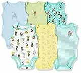 Amazon Essentials Disney | Star Wars | Princess Body Smanicati Bimba, Pacco da 6, Desidero Principessa, 24 Mesi