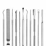 6 pezzi Set di unghie Incarnite, Professionale acciaio inossidabile Set di unghie per unghie incarnite, Doppia Faccia Attrezzi Set Per Manicure E Pedicure per Bisturi Pedicure