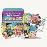 7th Heaven Set regalo di bellezza con applicatore in silicone, 10 maschere per la cura della pelle con una selezione di maschere in foglio, maschere per il viso staccabili, guanti e maschere per
