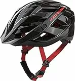 ALPINA PANOMA 2.0, Casco da Bicicletta Unisex Adulto, Black-Red Gloss, 52-57 cm