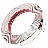 通用 Modanatura cromata per auto 16 piedi, modanatura cromata larga 5/16' per carrozzeria porta finestra laterale antigraffio (autoadesiva) larghezza 8 mm