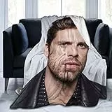 shenguang Coperta in Pile di Sebastian Stan Coperta da Letto di Lusso Leggera, Super Morbida e Accogliente in Microfibra