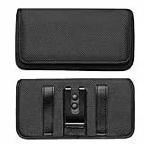 Fondina Porta Cellulare Orizzontale con Clip per Cintura compatible per iPhone 11/11 Pro Max / 6 6s Plus / 7 8 Plus/XR/XS Max Custodia in Nylon per Samsung Galaxy A30S A50 A51 M21 M31