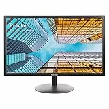 Prechen 21,5 pollici FHD Computer Monitor 1920x1080p 75Hz Monitor per PC aziendali, monitor desktop LED, 3ms, 72% NTSC, HDMI, VGA, luce blu bassa, compatibile VESA, nero