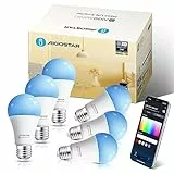 Aigostar Lampadina Alexa E27 SL2 WiFi Lampadine Smart LED 9W 806LM, Lampadina Intelligente RGBCCT Dimmerabile, 2700K-6500K, sincronizza con la musica, compatibile con Alexa/Google Home, 6 pezzi