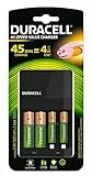 Duracell CEF14 - Caricatore interno nero (NiMH), AA/AAA, per interni, AA, AAA, nichel e metallo ibrido, colore: Nero