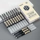 Penne a Sfera Roller 12 Pezzi, Penne a Sfera ad Asciugatura Rapida Inchiostro Nero 0,5 mm Penne a Punta liquide Extra Nere Penne a Gel Liquido, Penne a Inchiostro per Scuola Adulti Articoli Ufficio