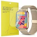 Onetuo, pellicola protettiva compatibile con smartwatch FMK da 1,7', HD trasparente, flessibile, in TPU per smartwatch FMK I22