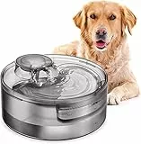 NPET Automatica Fontanelle per Gatti e Cani, 5L Fontana per Cani con Pompa Ultra Silenziosa, Fontanelle per Cani, Gatti e Animali Domestici Multipli, Fontana d'acqua per Cani con 2 Filtri, DF10