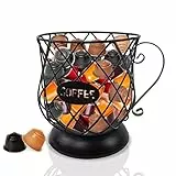 QUTHZZHY Cestello porta caffè, porta capsule multiple portaoggetti porta caffè, cestini porta caffè da cucina Accessori per caffè perfetto Grande capacità (Grande)
