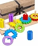 Jaques di Londra Giocattoli di legno Montessori Giocattoli in legno - Giochiamo a Gear Puzzle - Giocattoli perfetti per bambini e giocattoli per bambini dal 1795