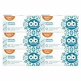 o.b., Assorbenti Interni, ProComfort Super, Flusso Intenso, Inserimento e Rimozione Facile, 6 Confezioni da 16pz