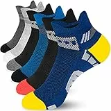 HIKARO Calze Uomo Corte, 6 Paia di Calze Sportive Uomo, Calze Antiscivolo Uomo Corte Cotone, Ciclismo, Lavoro, Running 37-44