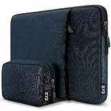 ZYB Custodie PC 15-15,6 Pollici Portatile, Custodia Notebook 15.6 Pollici per 15.6 Laptop Lenovo Thinkpad Ideapad HP Dell Acer ASUS Notebook Chromebook 2019-2023 MacBook Pro 16 M2 M1 Borsa-Blu Scuro