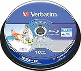 10 Verbatim DataLife BD-R Blu Ray Vergine 25GB printable stampabile