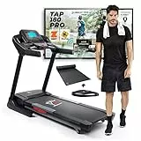 YM TAP180PRO Tapis Roulant Elettrico Professionale 22 km/h, Marchio di Qualità ITALIANO, APP ZWIFT e KINOMAP, Peso Utente 150 kg, Inclinazione Automatica, Fascia Cardio + Tappeto + Ruote + Pieghevole