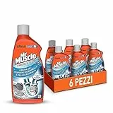 Mr Muscle Sciogli Capelli, Disgorgante per Capelli e Peli di Animali, Sicuro per i Tubi - Formato scorta da 6 pezzi da 500ml