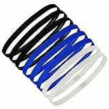 8 Pezzi cerchietto per capelli donna - fascia capelli - fascia capello uomo - fascia capelli donna (Nero, Blu Navy, Grigio)