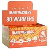 80 Scaldamani - 40 Paia Bustine Scaldamani - 8-10 Ore di Calore Confortante - Adatto per attività All'aperto, Escursionismo, Golf, Spettatori di Calcio