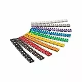 Goobay 72514 Marcatori a Clip per Cavi 'Cifre 0-9', per Cavi con un Diametro Massimo di 4mm, Confezioni da 100