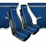 Lampa 98642 Melissa, set tende e coprisedili in microfibra per camion - Blu