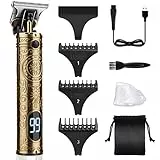LaLuna Trimmer per capelli da uomo, tagliacapelli professionale senza fili, tagliacapelli a LED, trimmer per barba ricaricabile per uso domestico e salone di parrucchieri