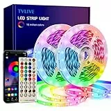 TVLIVE Striscia Led, Strisce LED 20 Metri, Luci Led Camera da Letto, Led Camera con APP e Controller Bluetooth, 28 Modalità, Led Striscia rgb Musicale per Decorare Cucina Casa