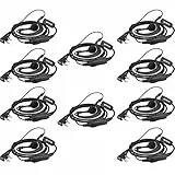 Retevis RE3120 Walkie Talkie Auricolare, C-Tipo Cuffie, Compatibile H777 RT24 RT22 RT622 RT27 RT21 RT28 RT617 RT618 RT619 Baofeng BF-888S KENWOOD ESYNiC Ricetrasmettitore (10 Pezzi)