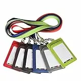 Ototon Portabadge con Laccetto in Pelle Artificiale Porta Carta d'identità Custodia di Protezione Multifunzione per uso in ufficio Studio Colore Casuale 3 pezzi