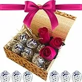 Baci Perugina Idee Regalo di Natale - Cofanetto Portagioie Bambù + 75 gr Baci Perugina Classici + Bouquet Boccioli Colorati (BACI PERUGINA)