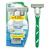Wilkinson Sword Rasoio Uomo Quattro Titanium Sensitive, 4 Pezzi