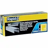 Rapid Confezione da 5000 Graffette per Tessuto in Acciaio Zincato, Struttura a Filo Sottile n. 13 con Gamba dalla Lunghezza di 8 mm
